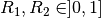 R_{1}, R_{2} \in ]0,1]
